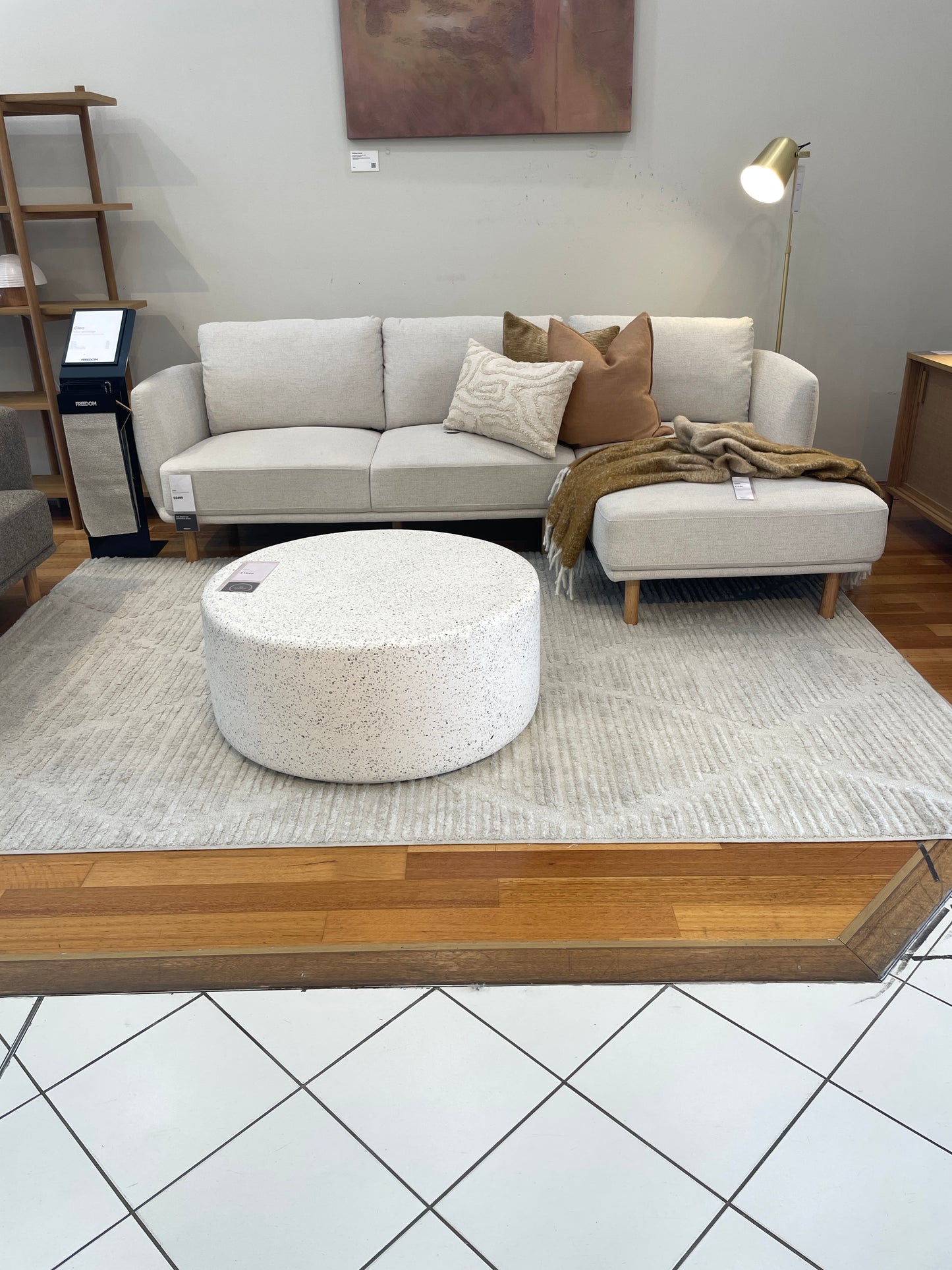Freedom Ex-Display Cleo 2.5 Seat Modular Sofa with Chaise