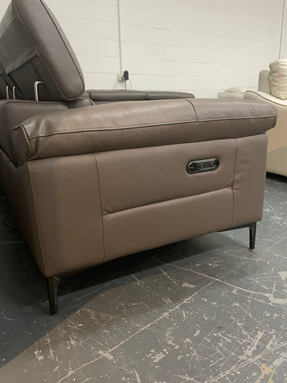 Freedom Clearance Cora Leather Electric Modular Recliner Sofa