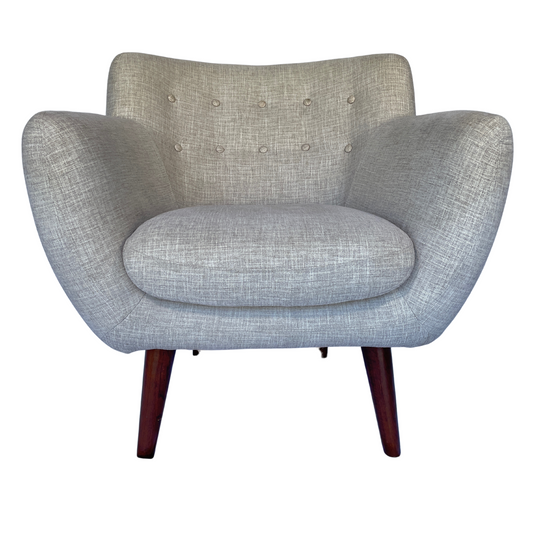 Dare Gallery Beige Grey Retro Occasional Chair