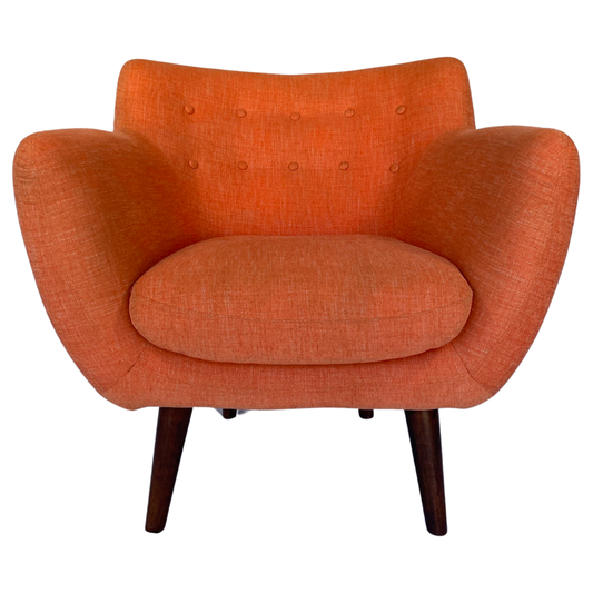 Dare Gallery Orange Retro Occasional Chair