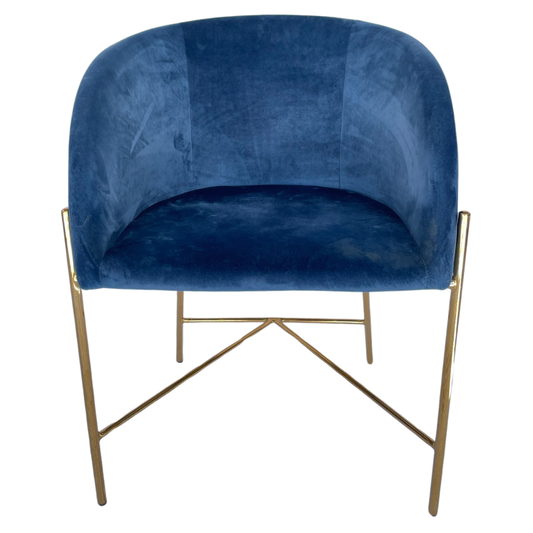 Freedom Royal Blue Velvet Chair