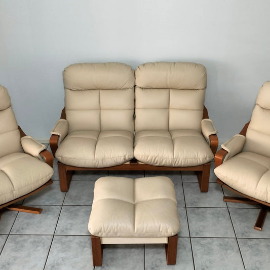 Tessa Aspen Leather Lounge Suite