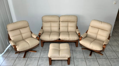 Tessa Aspen Leather Lounge Suite