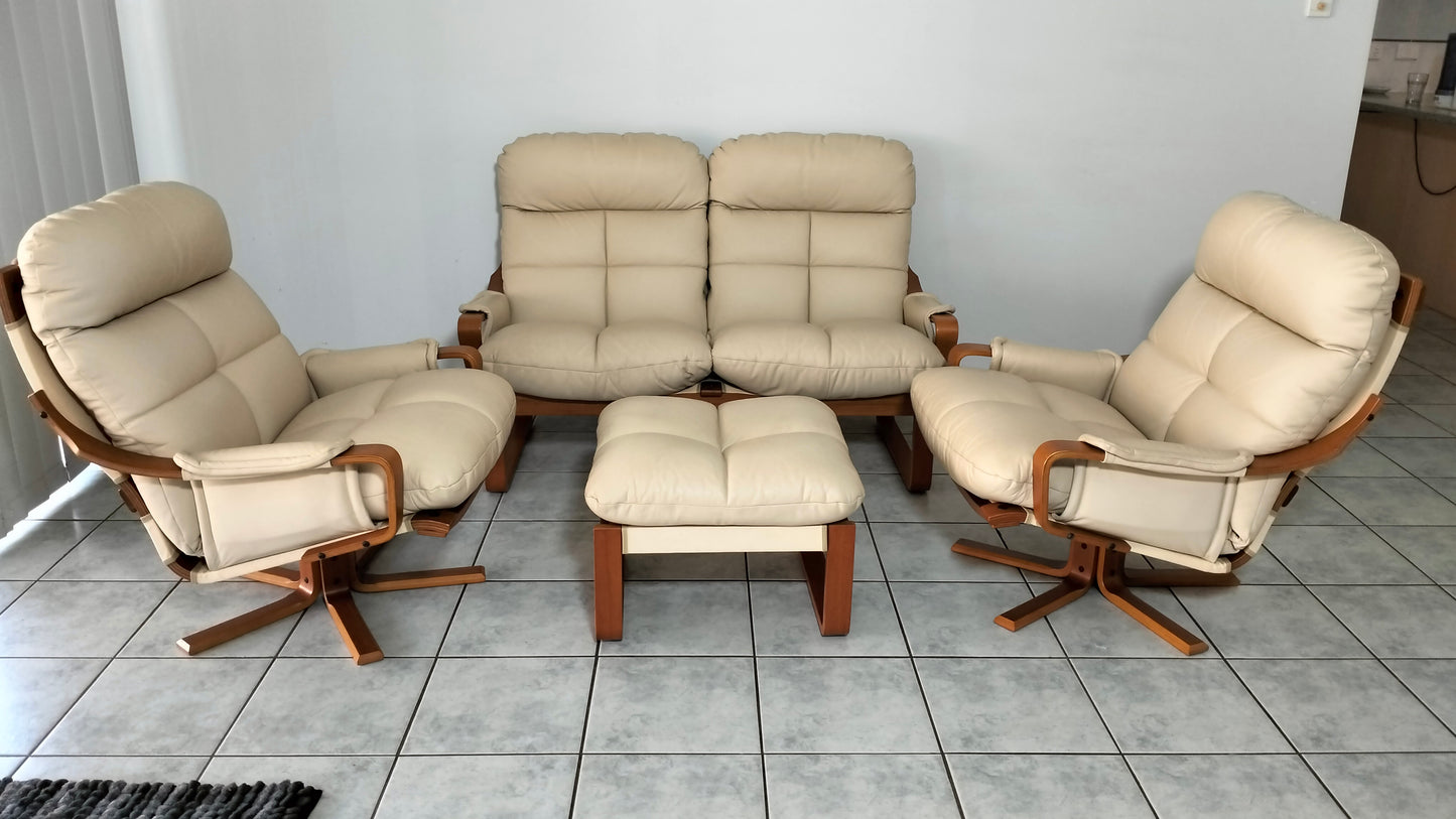 Tessa Aspen Leather Lounge Suite