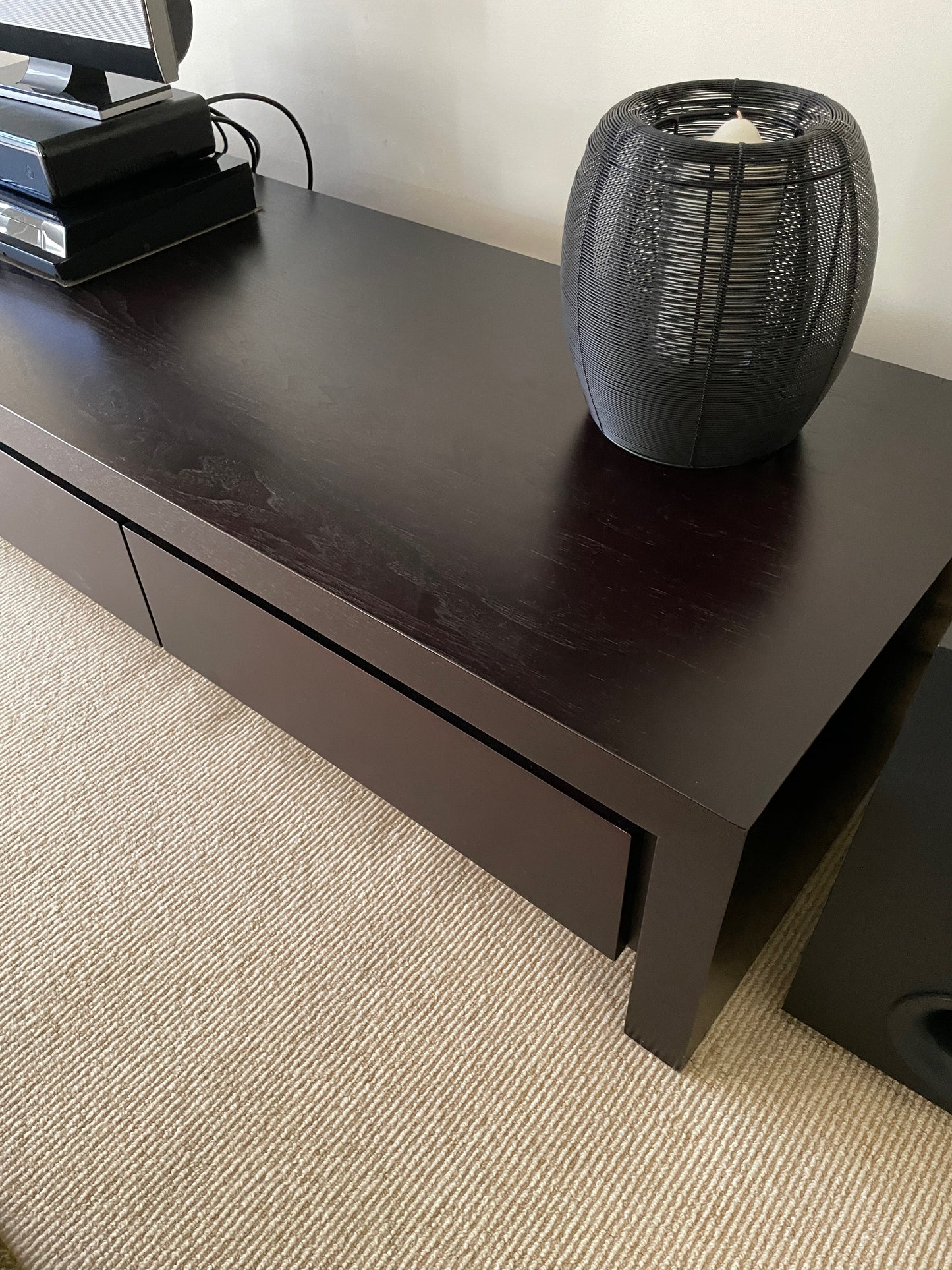 Dark Wood TV Cabinet