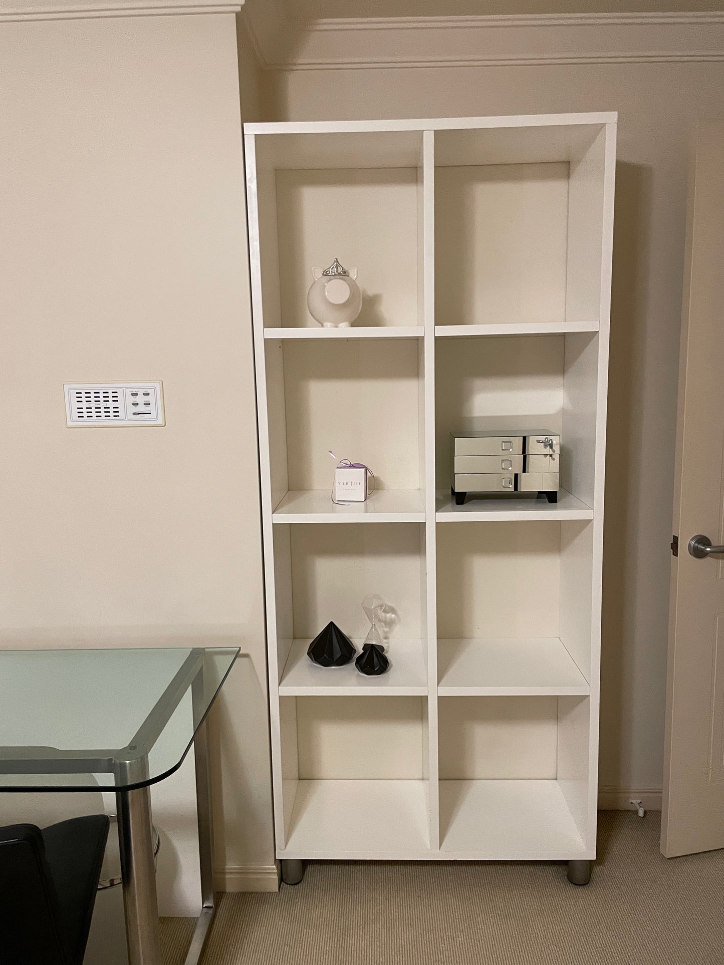 White Shelving Unit