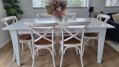 White Washed Wooden Table