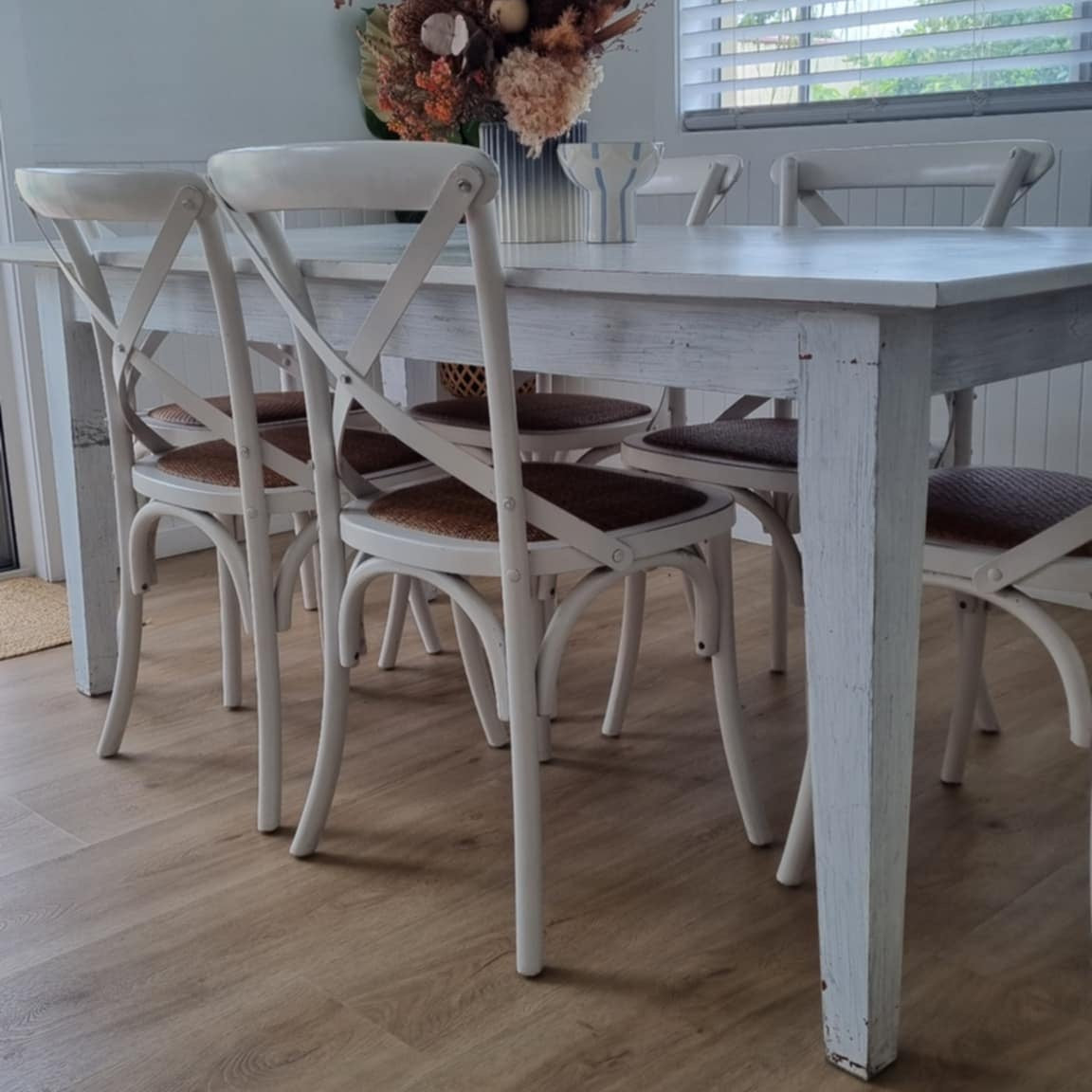 White Washed Wooden Table