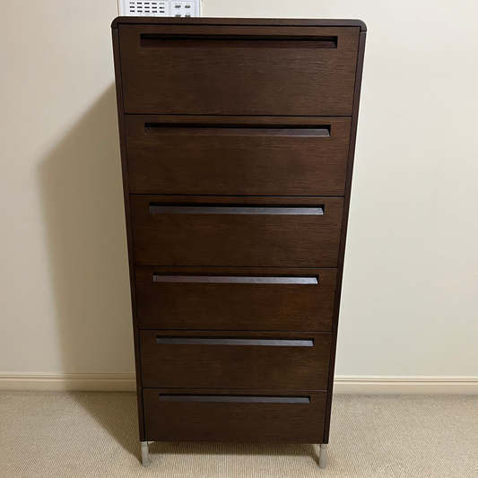 Walnut Style Chest of Drawers