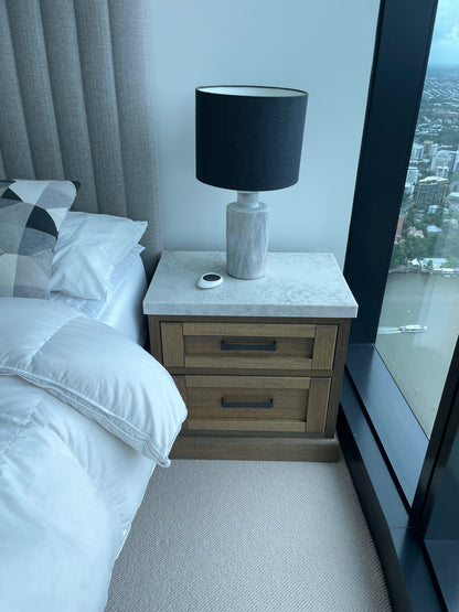 Domayne Timber Bedside Tables (2)