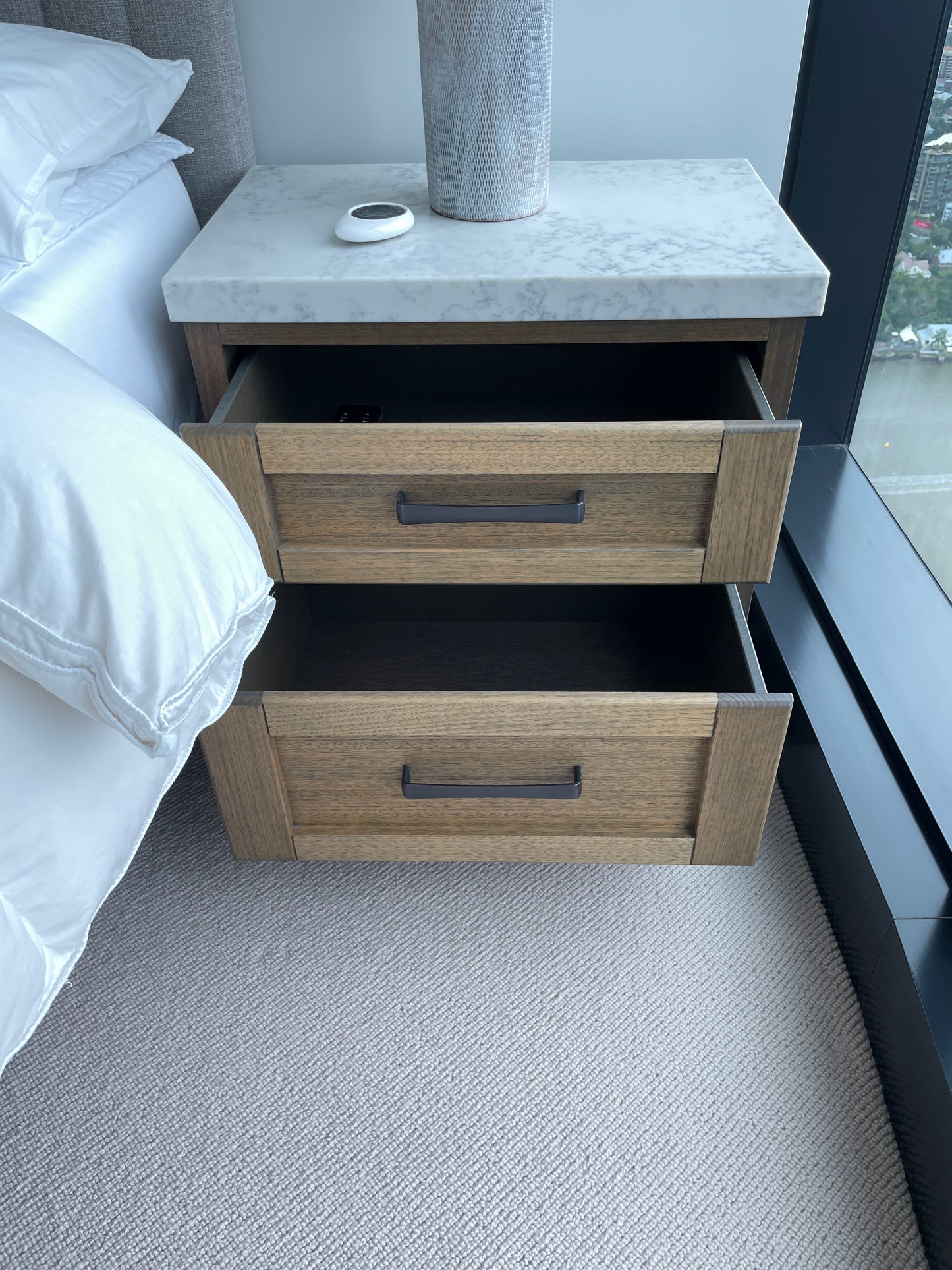 Domayne Timber Bedside Tables (2)