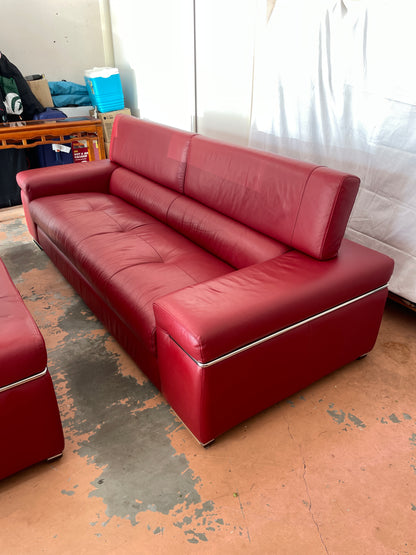 Harvey Norman Italian Leather Sofa Suite