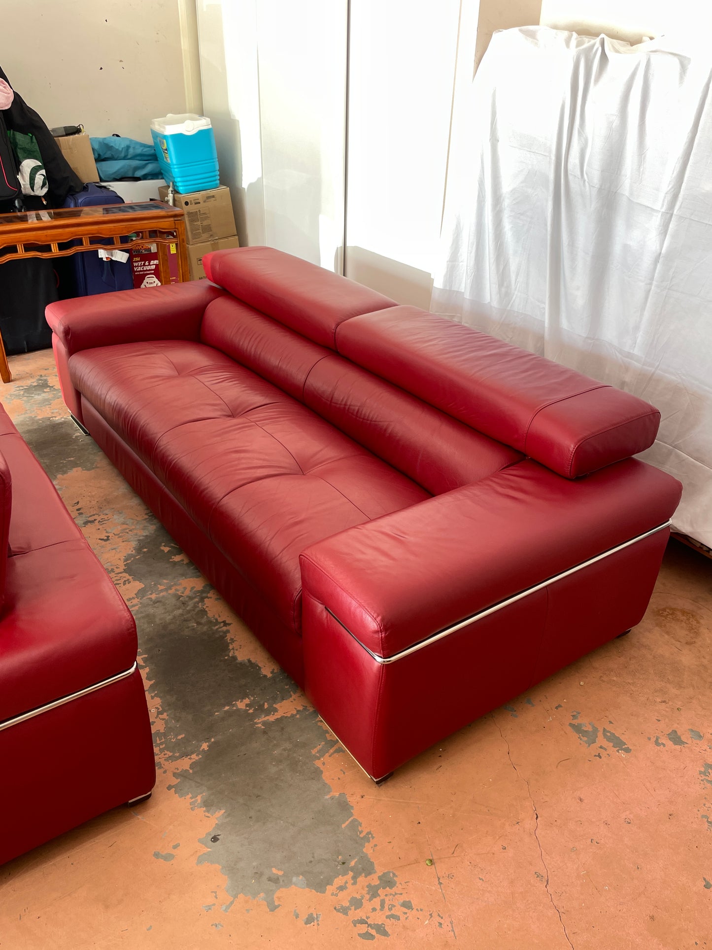 Harvey Norman Italian Leather Sofa Suite