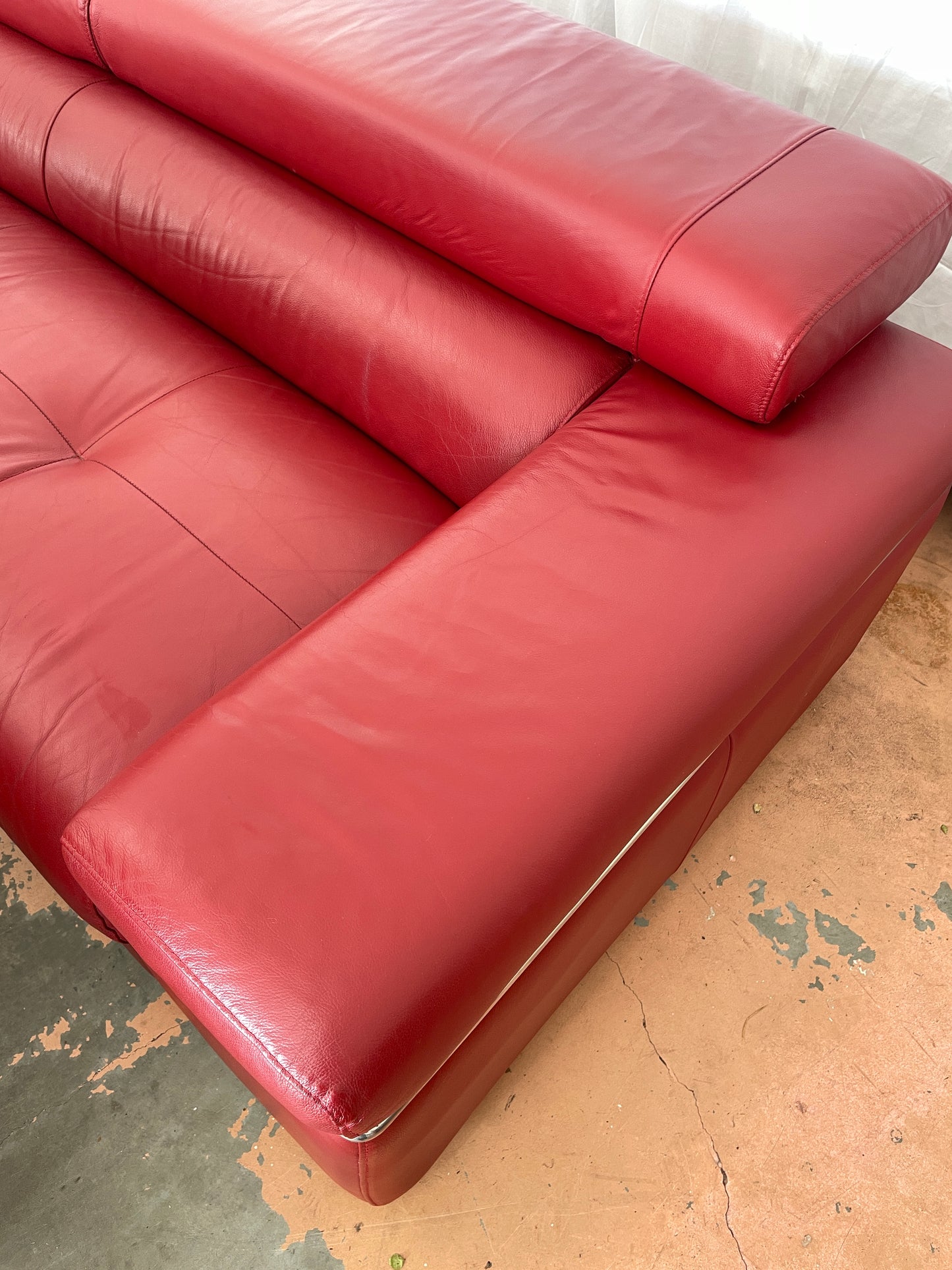 Harvey Norman Italian Leather Sofa Suite
