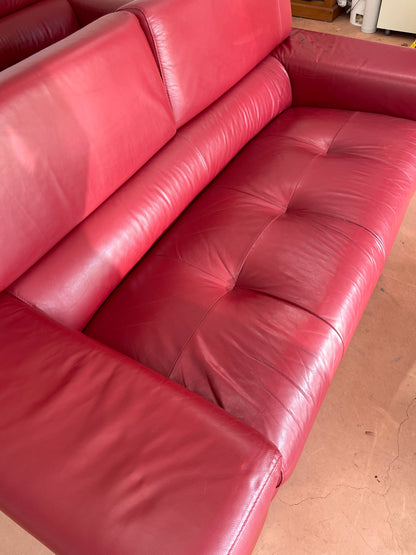 Harvey Norman Italian Leather Sofa Suite