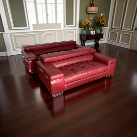 Harvey Norman Italian Leather Sofa Suite