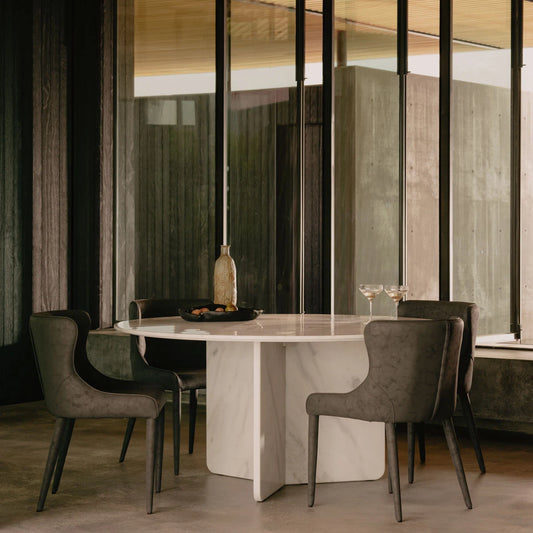 Coco Republic Como Marble Dining Table 1.4m